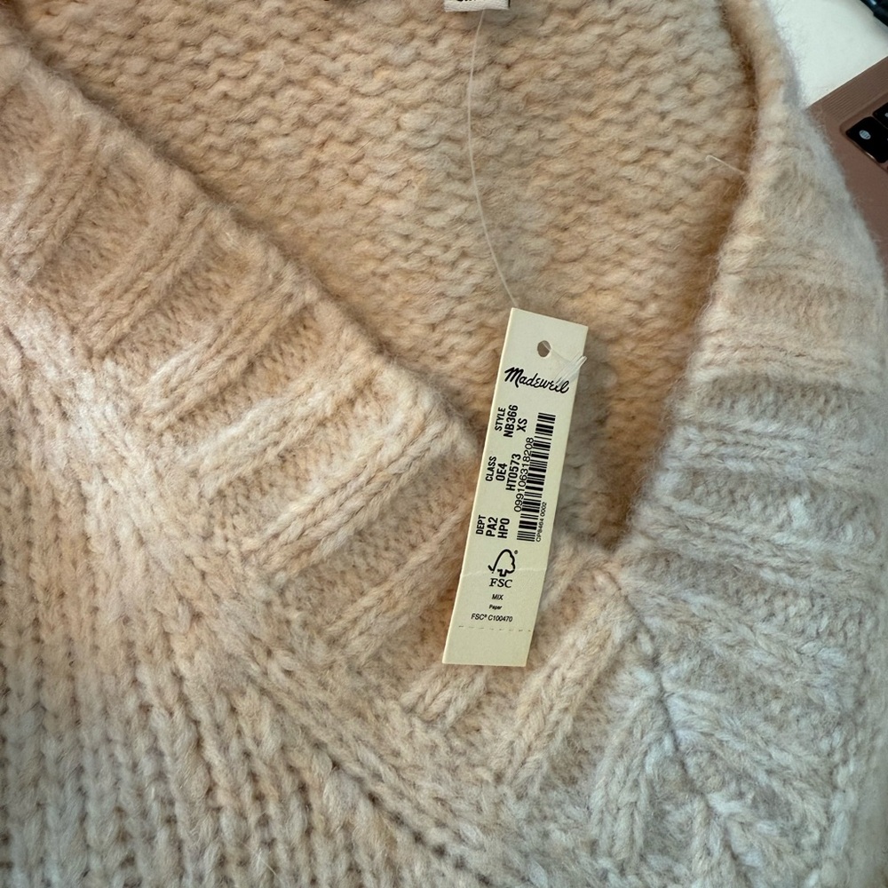 Madewell Cream Sweater Vest XS - Picture 4 of 4